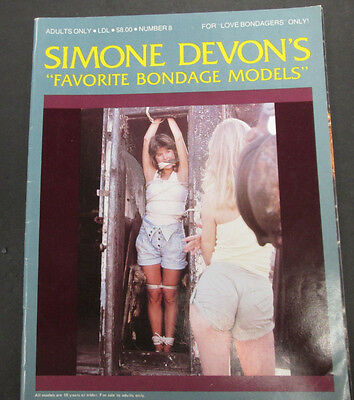 Simone Devon's Favorite Bondage Models Adult Magazine #8 1989  020626lmp