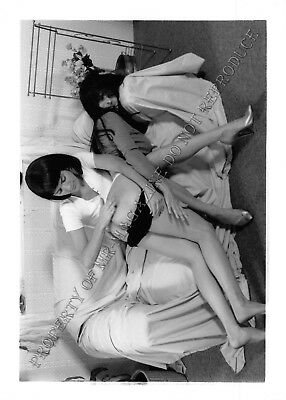 Adult Photo 1990s B&W 5x7 Fetish Lesbian Ashley Renee Bent over & Spanked 19ye