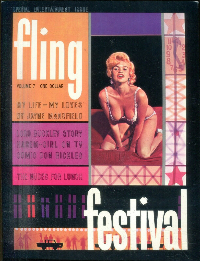 Fling Festival Busty Magazine Jayne Mansfield vol.7 Fall 1961 032019lm-ep - New