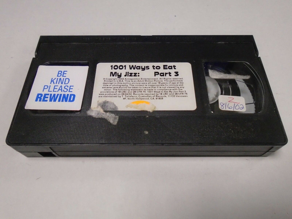 1001 Ways to Eat my Jizz Part 3 2002 Adult VHS 032919AMP3