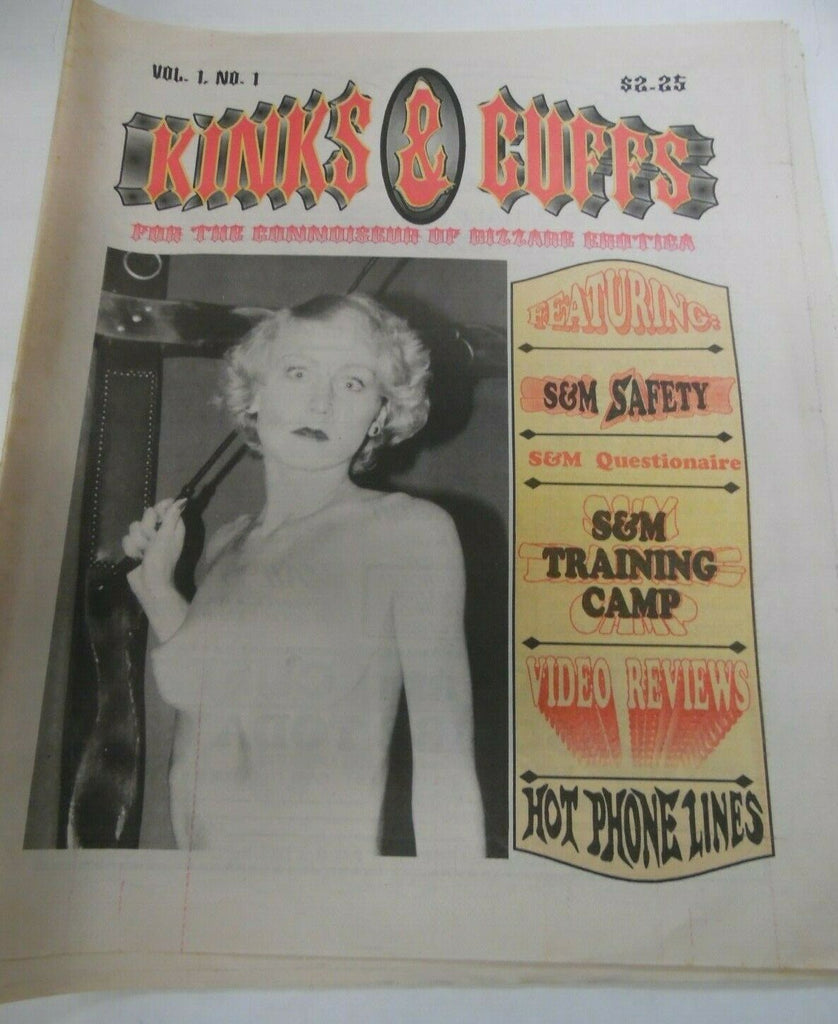 Kinks & Cuffs Fetish Newspaper S&M Training Camp #1 1980's 120719lm-ep