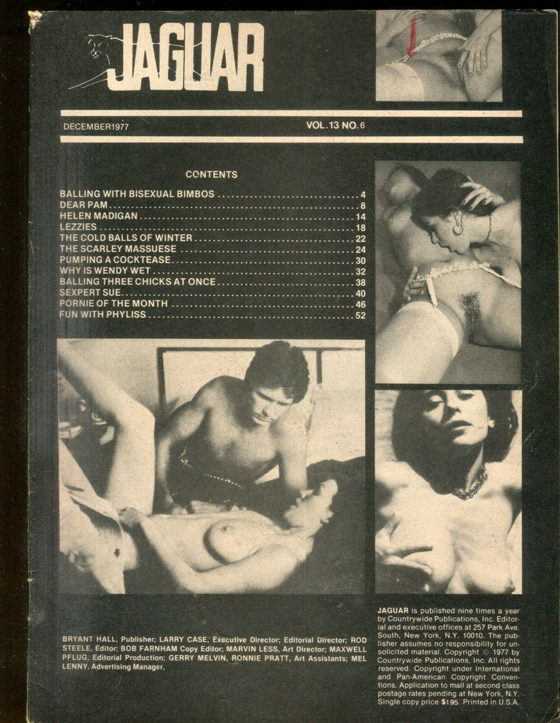 Jaguar Vintage Magazine Sexpert Sue December 1977 Readers Copy 120418lm-ep