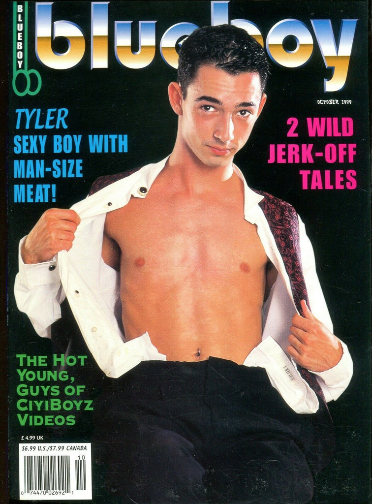 Blueboy Gay Magazine Tyler Man-Size Meat! October 1999 101619lm-ep