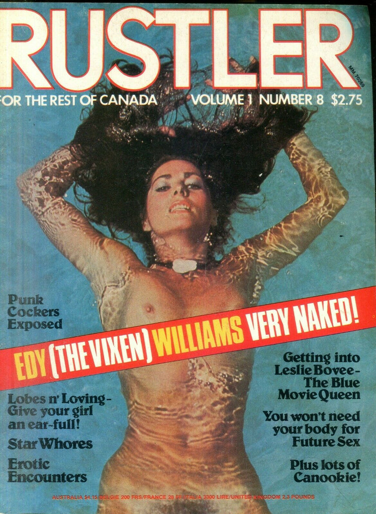 Rustler Magazine Edy Williams/ Leslie Bovee vol.1 #8 1970's 022619lm-ep