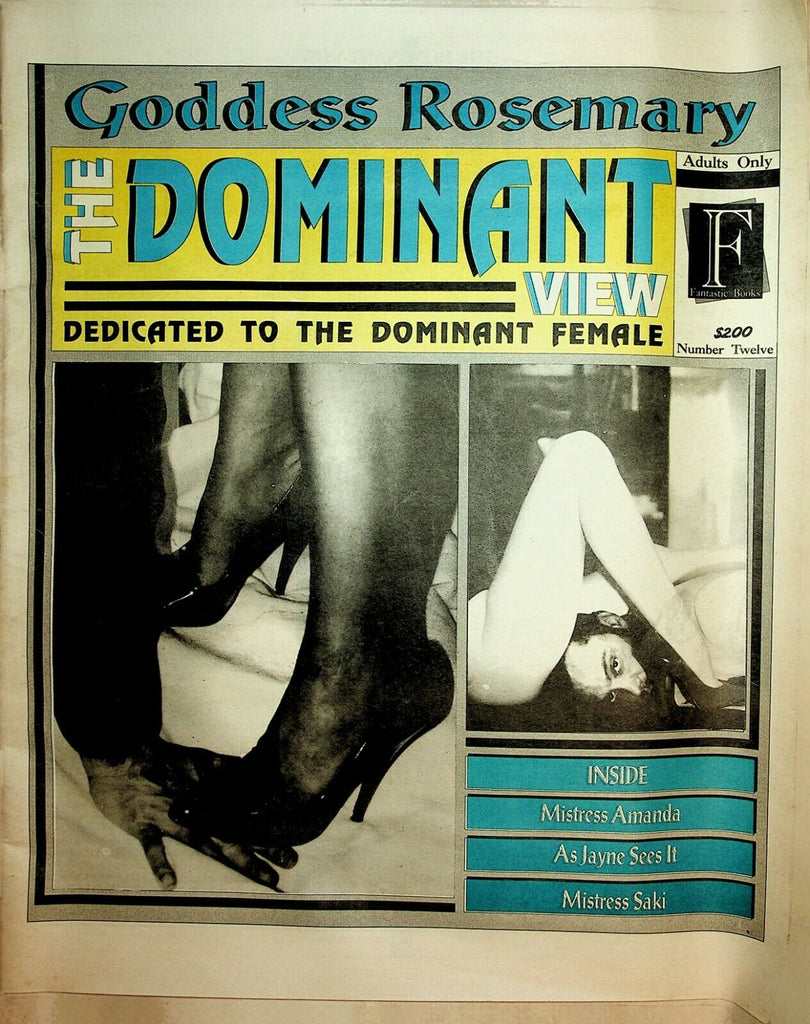 The Dominant View Newspaper Goddess Rosemary #12 1992 022520lm-ep