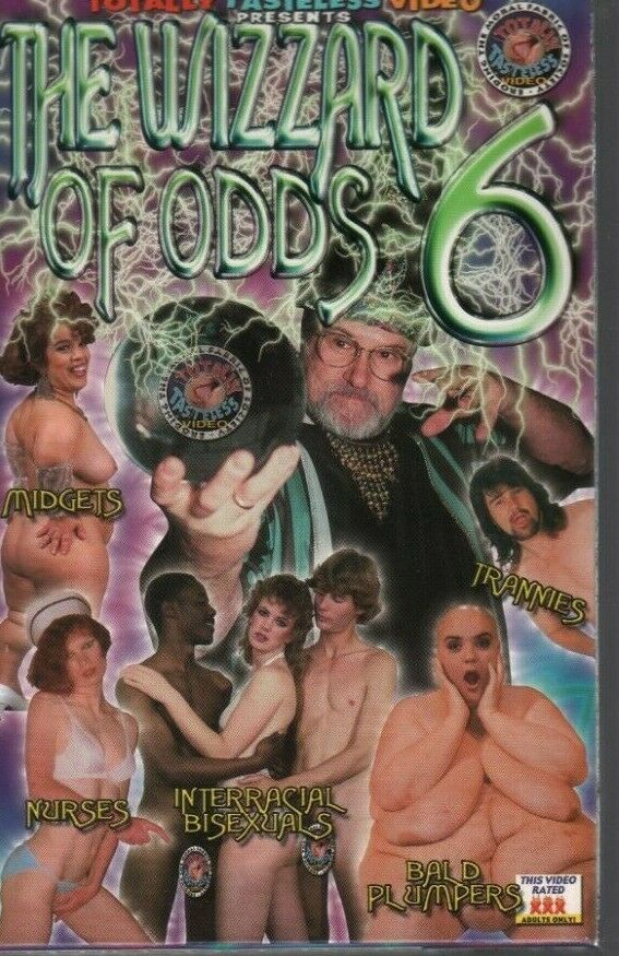 The Wizzard of Odds 6 Trannies Fatties Interracial Bisexual Adult VHS 071519AMP2