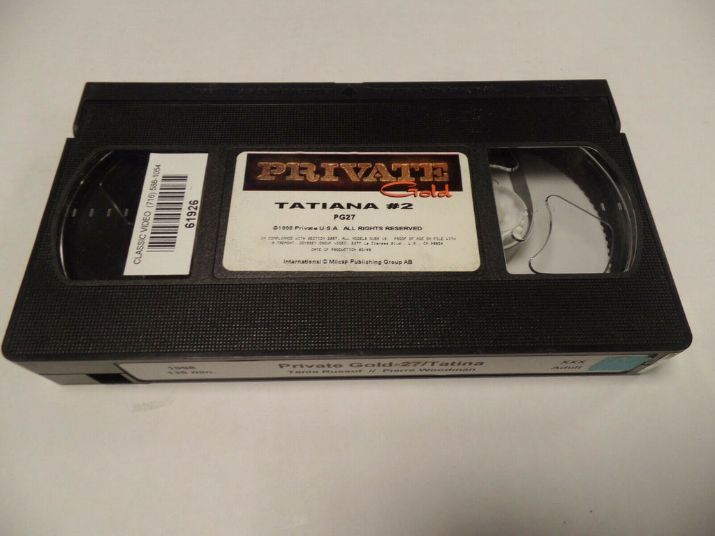 Private Gold 2 Tania Russof Pierre Woodman 1998 135mins Adult VHS 030119AMP2
