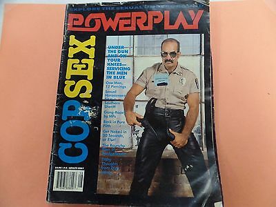 Powerplay Gay Magazine Cop Sex #8 1995 051416lm-ep