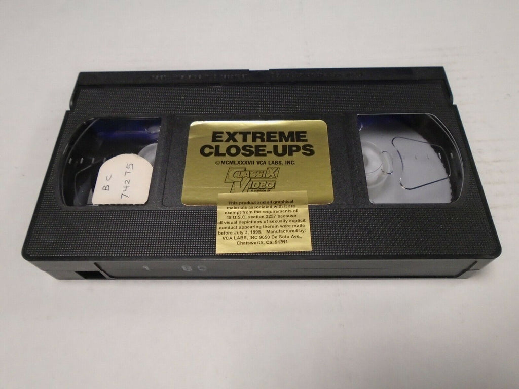 Extreme Close-Ups 1987 Classix Video Adult VHS 022519AMP2
