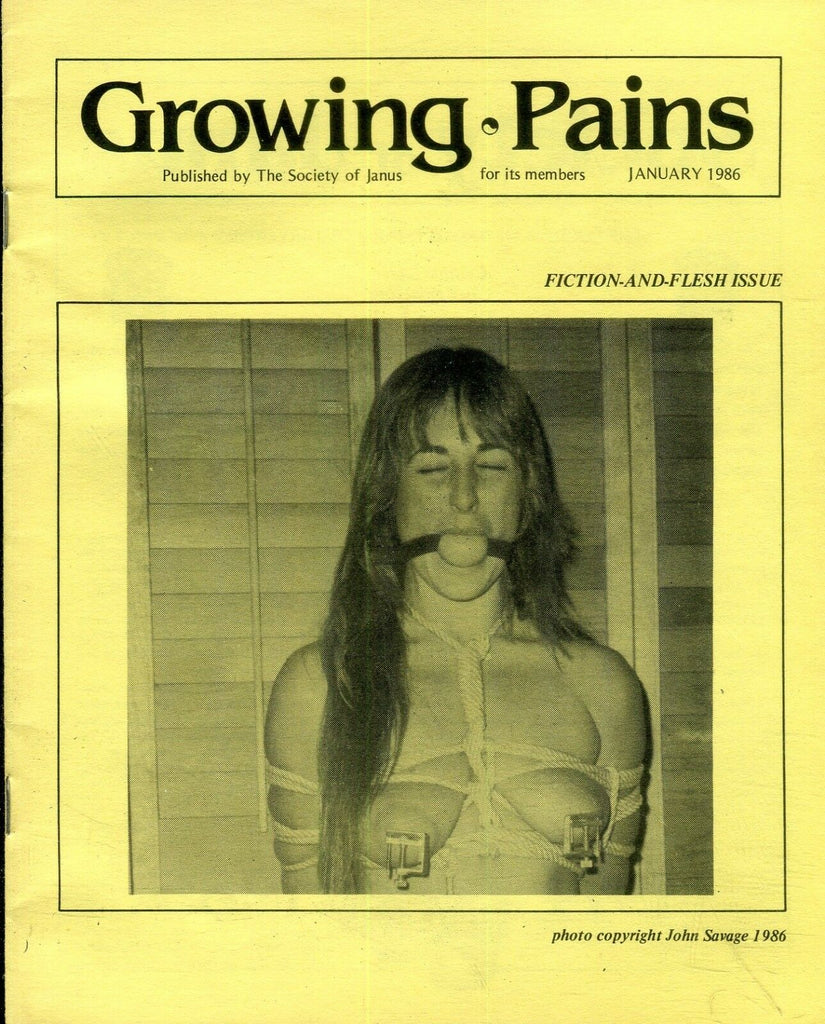 Growing Pains Fetish Newsletter January 1986 Society Of Janus 011019lm-ep
