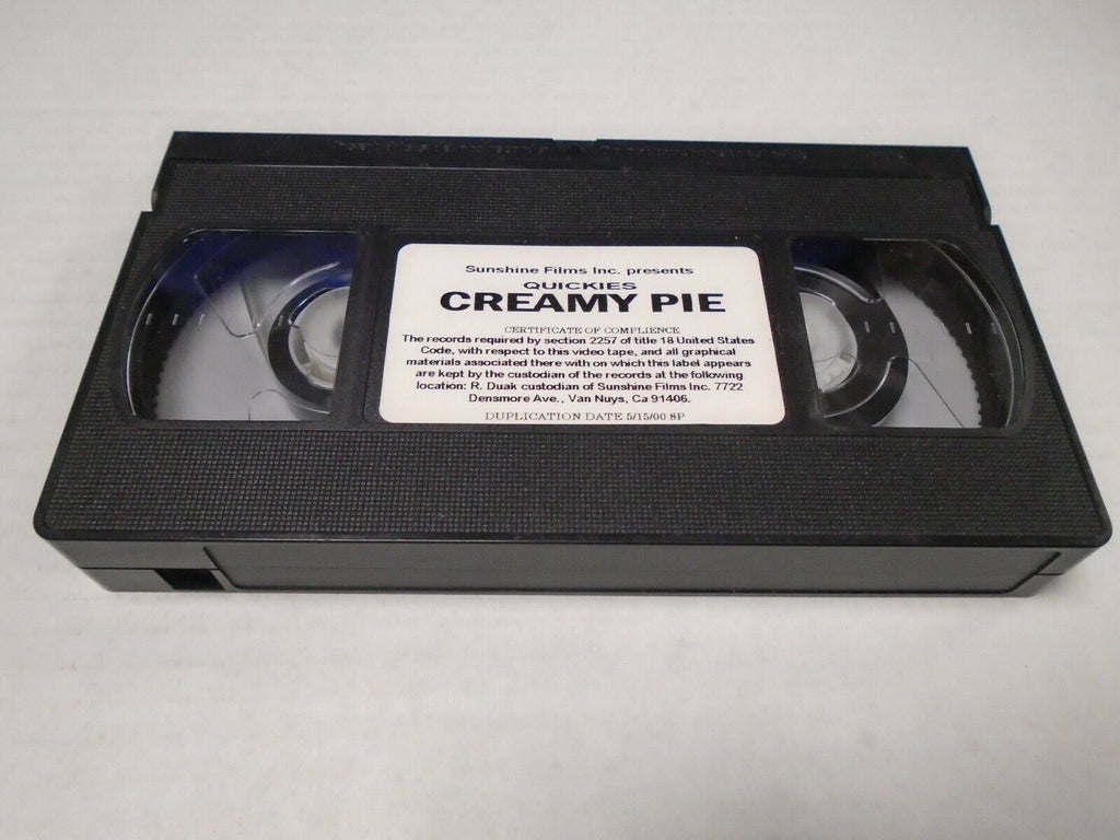 Quickies Creamy Pie 2000 Sunshine Films Adult VHS 040519AMP2