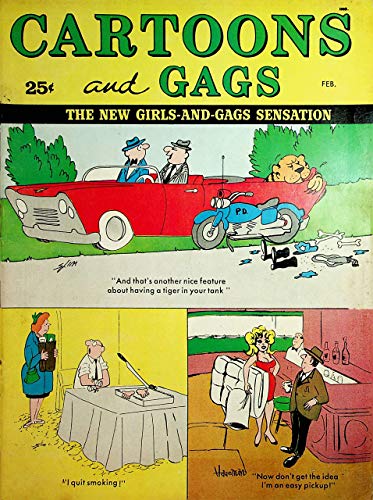 Cartoons & Laughs Adult Vintage Magazine The New Girls And Gags Sensation February 1966