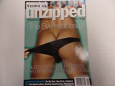 Unzipped Gay Adult Magazine Swimsuit Issue August 1998 ex 013116lm-ep