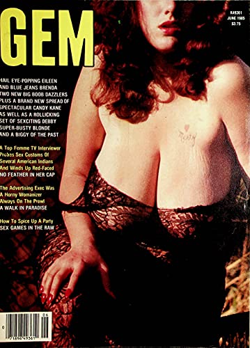 Gem Busty Men's Magazine Candy Kane June 1985