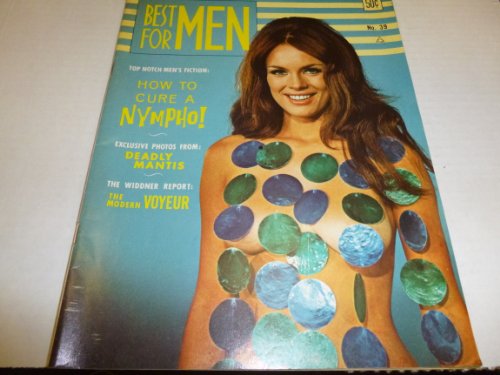 Best for Men Busty Adult Vintage Magazine "How to Cure a Nympho!" #39 June 1968 Cheesecake