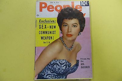 People Today Magazine Ava Gardner July 1954 070716lm-ep