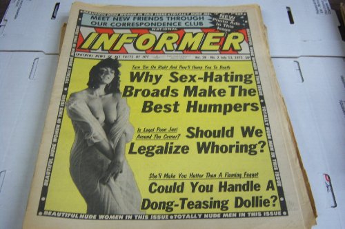 National Informer Adult Magazine"Could You Handle a Dong-teasing Dollie?" Vol.28#2 July 13, 1975