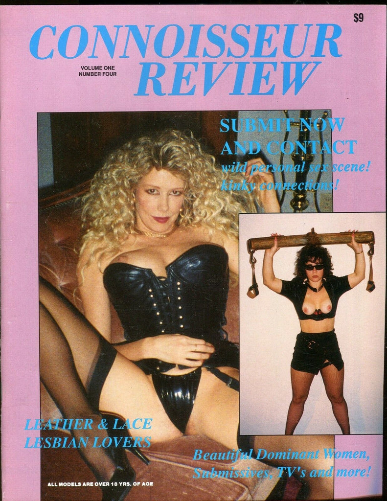Connoisseur Review Contact Magazine Submit Now! vol.1 #4 1990 073119lm-ep