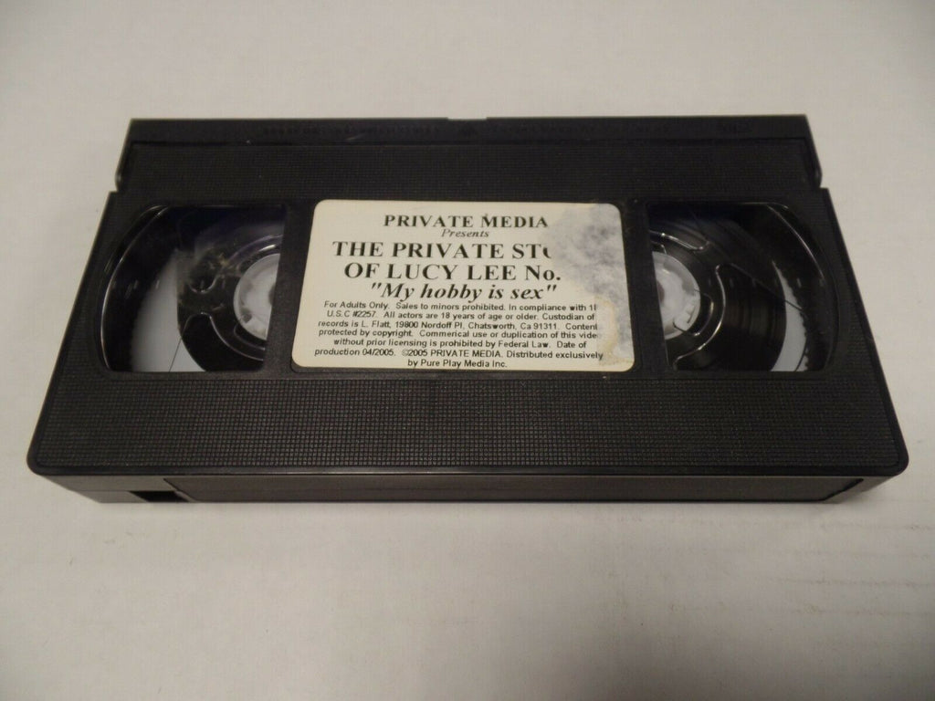 The Private Story Of Lucy Lee My Hobby is Sex 2005 Adult VHS 051519AMP