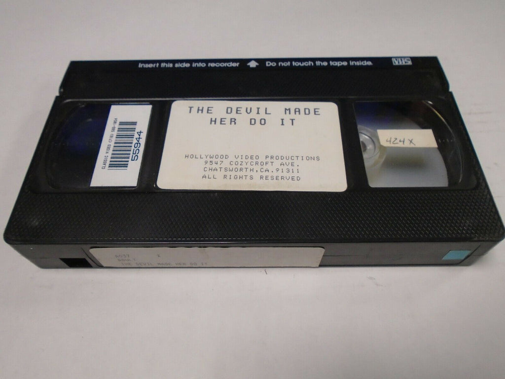 The Devil Made Her Do It Hollywood Video Productions Adult VHS 022819AMP