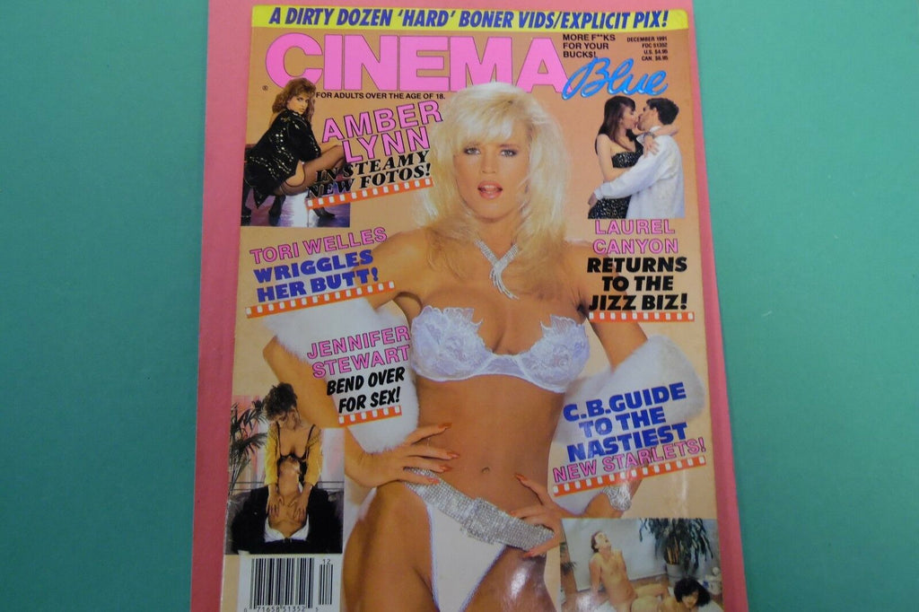 Cinema Blue Magazine Amber Lynn/Tori Welles December 1991 112816lm-ep