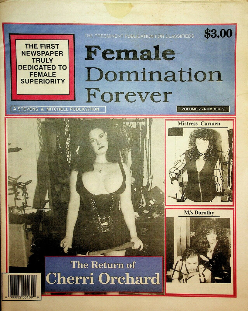 Female Domination Forever Newspaper Cherri Orchard vol.2 #9 1996 022220lm-ep