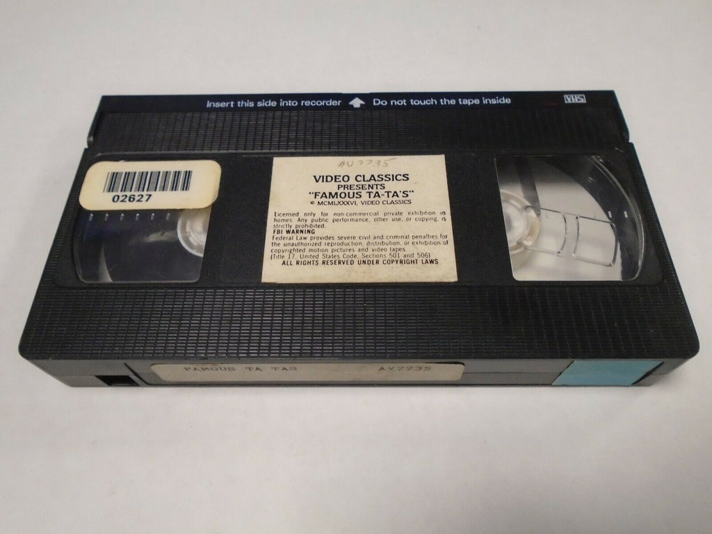 Famous Ta-Ta's 1986 Rachel Ashley Colleen Brennan Adult VHS 050819AMP