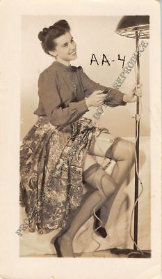 Adult Vintage B&W Photo 2.5x4 Sexy Pin Up Lesbians Undressing Strip Tease 86HR