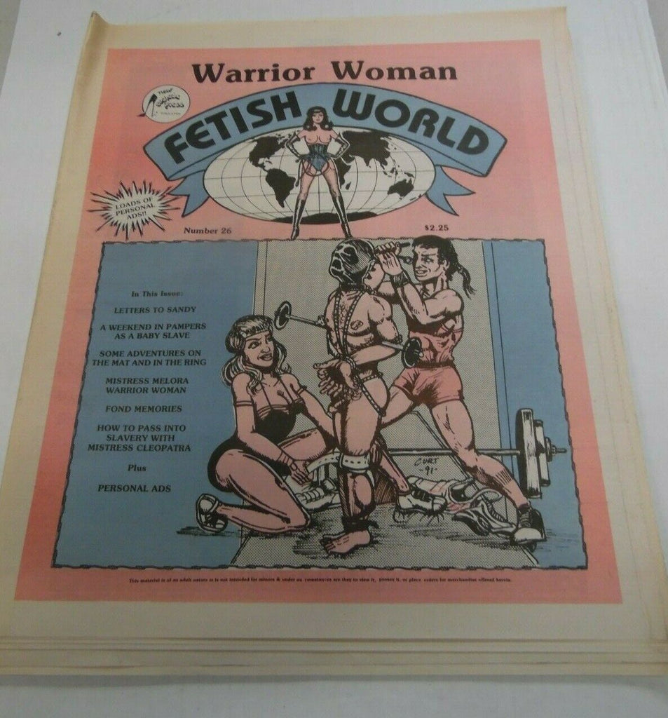 Fetish World Newspaper Warrior Woman #26 1992 121719lm-ep