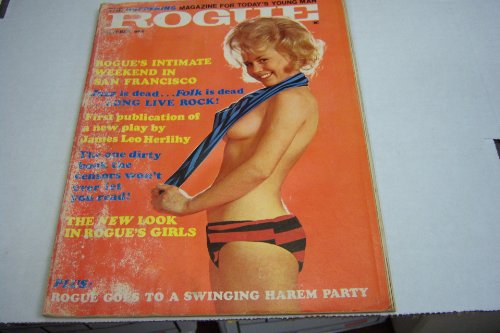 Rogue Busty Adult Vintage Magazine "Rogue Goes to a Swinging Harem Party " October 1967 Cheesecake