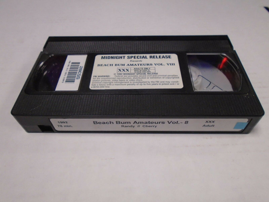 Beach Bum Amateurs Vol 8 Randy Cherry 1992 78mins Adult VHS 011519AMP
