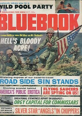 Bluebook Vintage Magazine Wild Pool Party October 1965 090418lm-ep