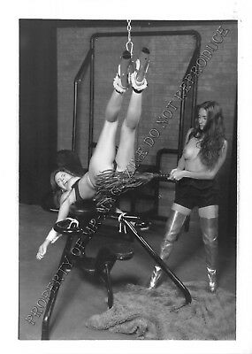 Adult Photo Vintage B&W 5x7 HOM Bondage Queen Ashley Renee Bound Whipped 92HJ