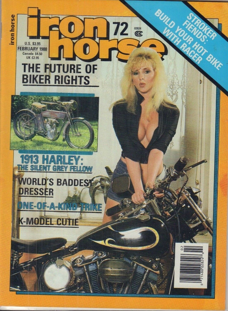 Iron Horse Adult Motorcycle Magazine Future Bike Rights February 1988 051518REP