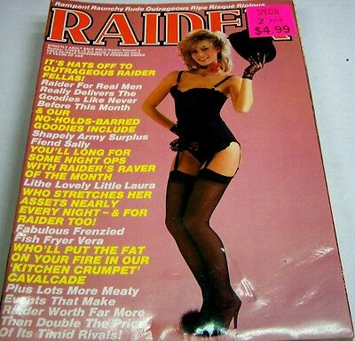 Raider Busty Adult Magazine"No-Holds-Barred" Vol.3 1985 vg/cln 042913Lm-ep