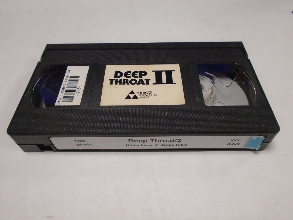 Deep Throat 2 Krista Lane Jamie Gillis 1988 85mins Vintage Adult VHS 011519AMP2