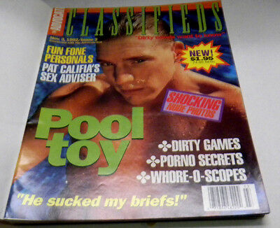 Classifieds Gay Adult Magazine Pool Toy #3 November 1992 040714lm-ep