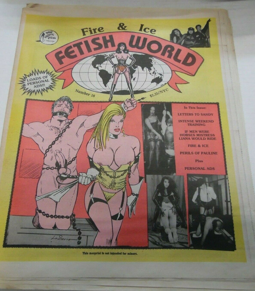 Fetish World Newspaper Fire & Ice #18 1992 012920lm-ep2