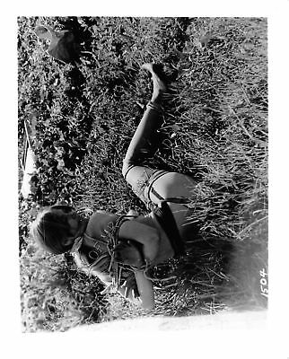 Adult Photo Vintage B&W 4x5 Bondage Beautiful Blonde Bound Dominated 367XU