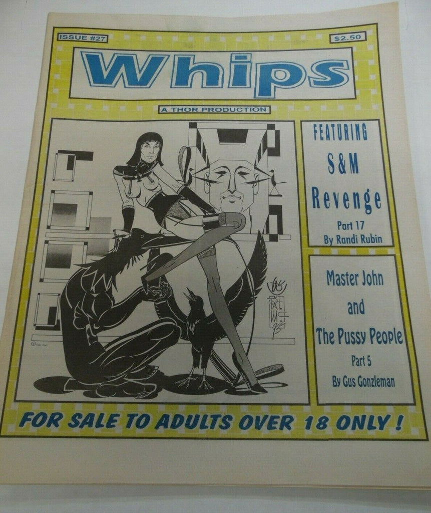 Whips Fetish Newspaper Master John & The Pussy People #27 1990's 120719lm-ep