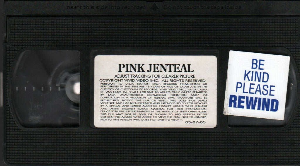 Pink Jenteal 2005 Vivid Video Adult VHS 021720AMP3