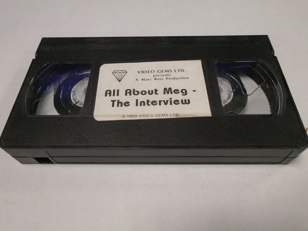 All About Meg The Interview 1993 Video Gems Adult VHS 020719AMP2