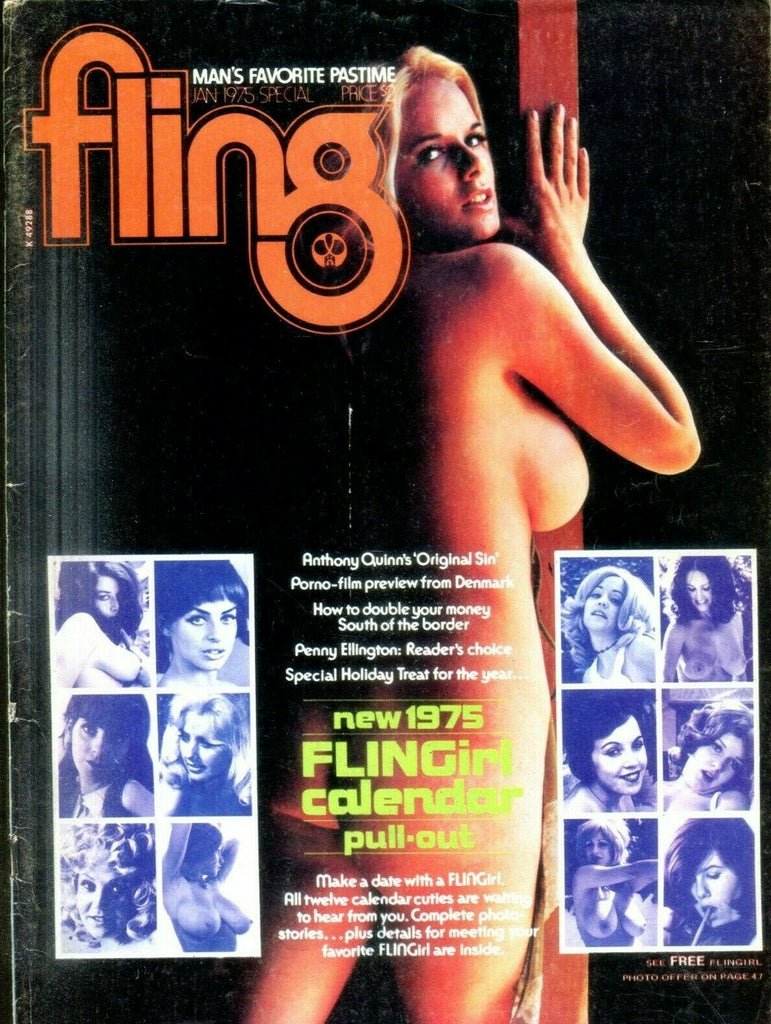 Fling Busty Magazine Penny Pontoons / Roberta Pedon January 1975 022319lm-ep