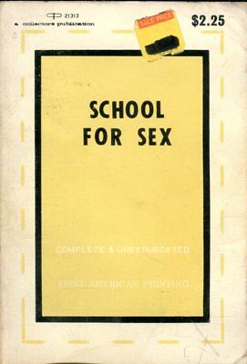 School For Sex Novel First Printing 1969 Collectors Publicatio 080918lm-ep