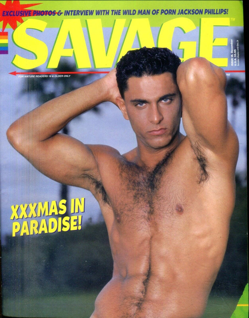 Savage Gay Magazine Jackson Phillips #8 1995 Xmas In Paradise 011519lm-ep