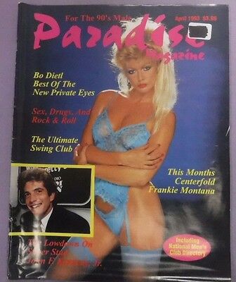 Paradise Magazine Super Stud John F. Kennedy Jr. Frankie Montana April 1993 040126AMP-