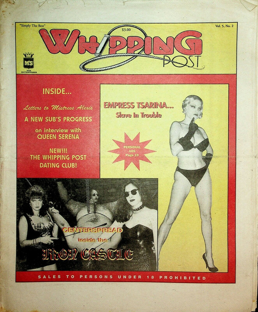 Whipping Post Fetish Newspaper Empress Tsarina vol.5 #2 1995 022120lm-ep