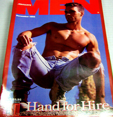 Men Gay Adult Magazine "Hand for Hire" December 1992 nm/cln 043013Lm-ep