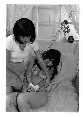 Adult Photo 1990s B&W 5x7 Bondage Lesbian Ashley Renee Bound & Tickled 316yd