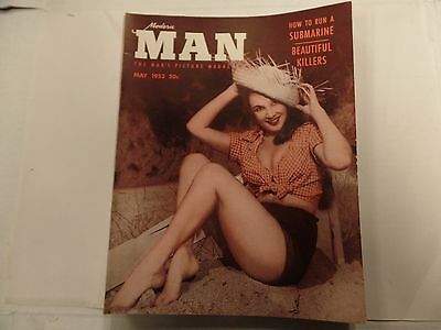 Modern Man Adult Magazine Valerie Wallace May 1952 ex 021316lm-ep